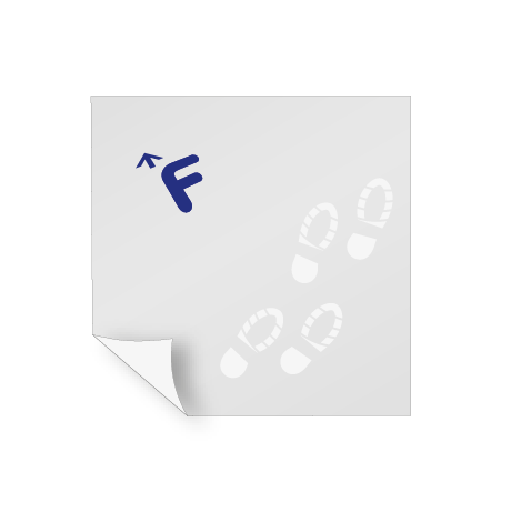 Fussbodenaufkleber